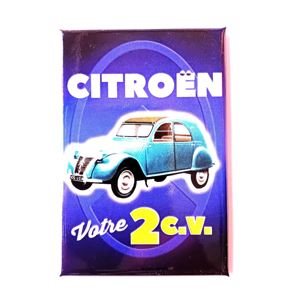 Magnet vintage Votre 2 cv