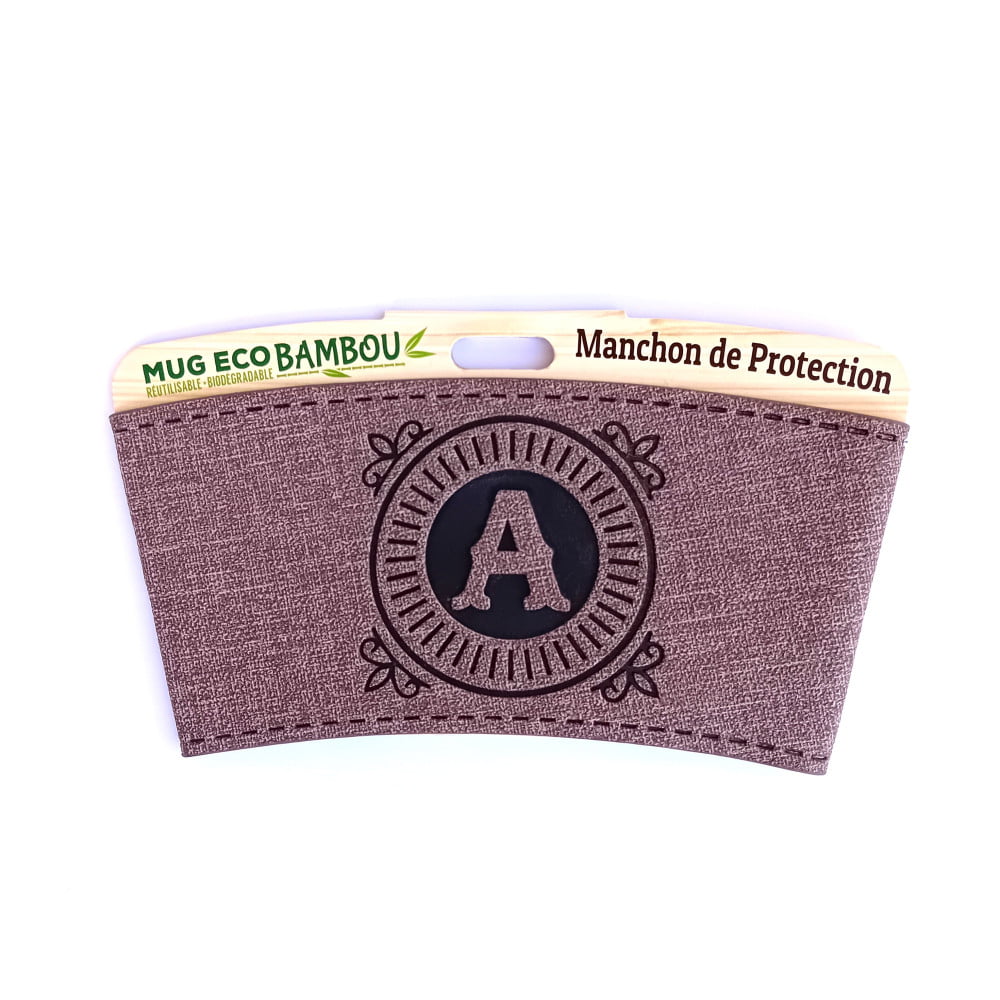 Manchon personnalisé avec lettre A