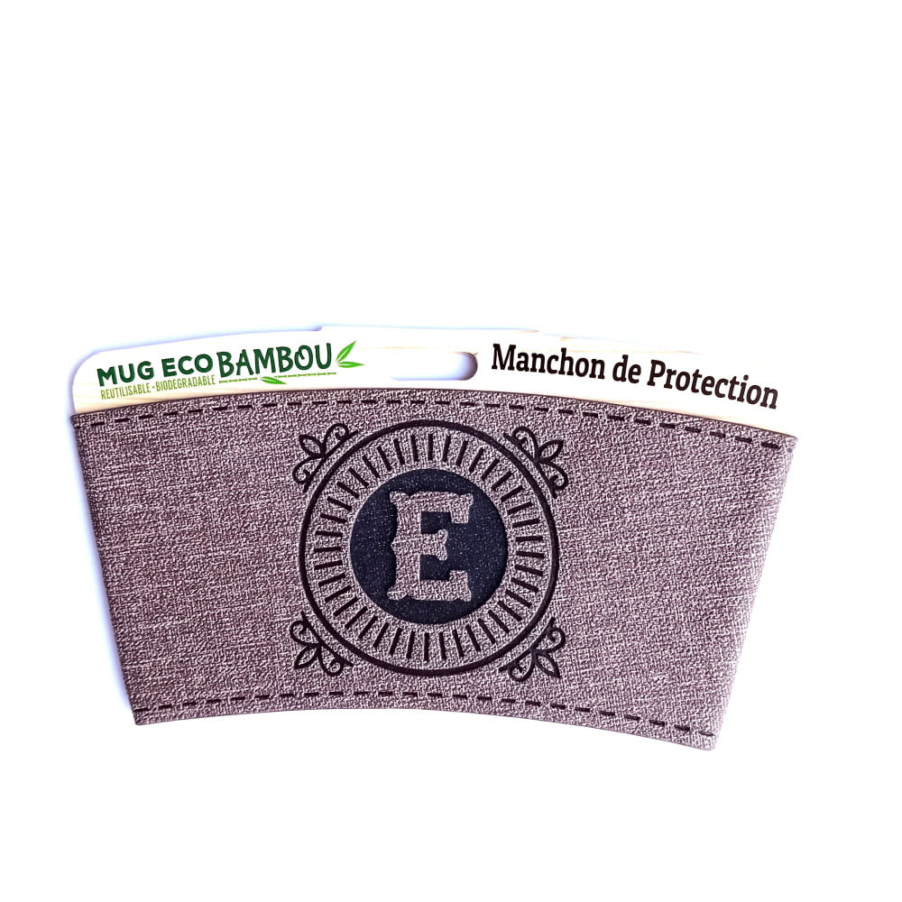 Manchon personnalisé Lettre E