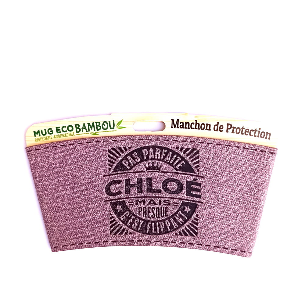 Manchon personnalisé prénom Chloé