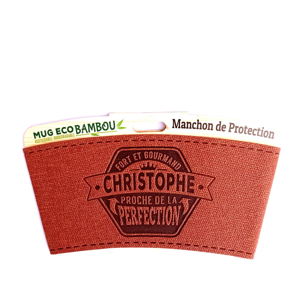 Manchon personnalisé prénom Christophe