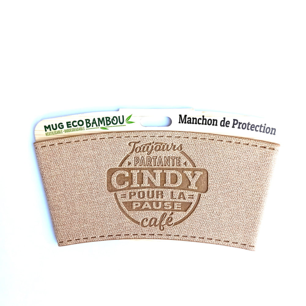 Manchon personnalisé prénom Cindy