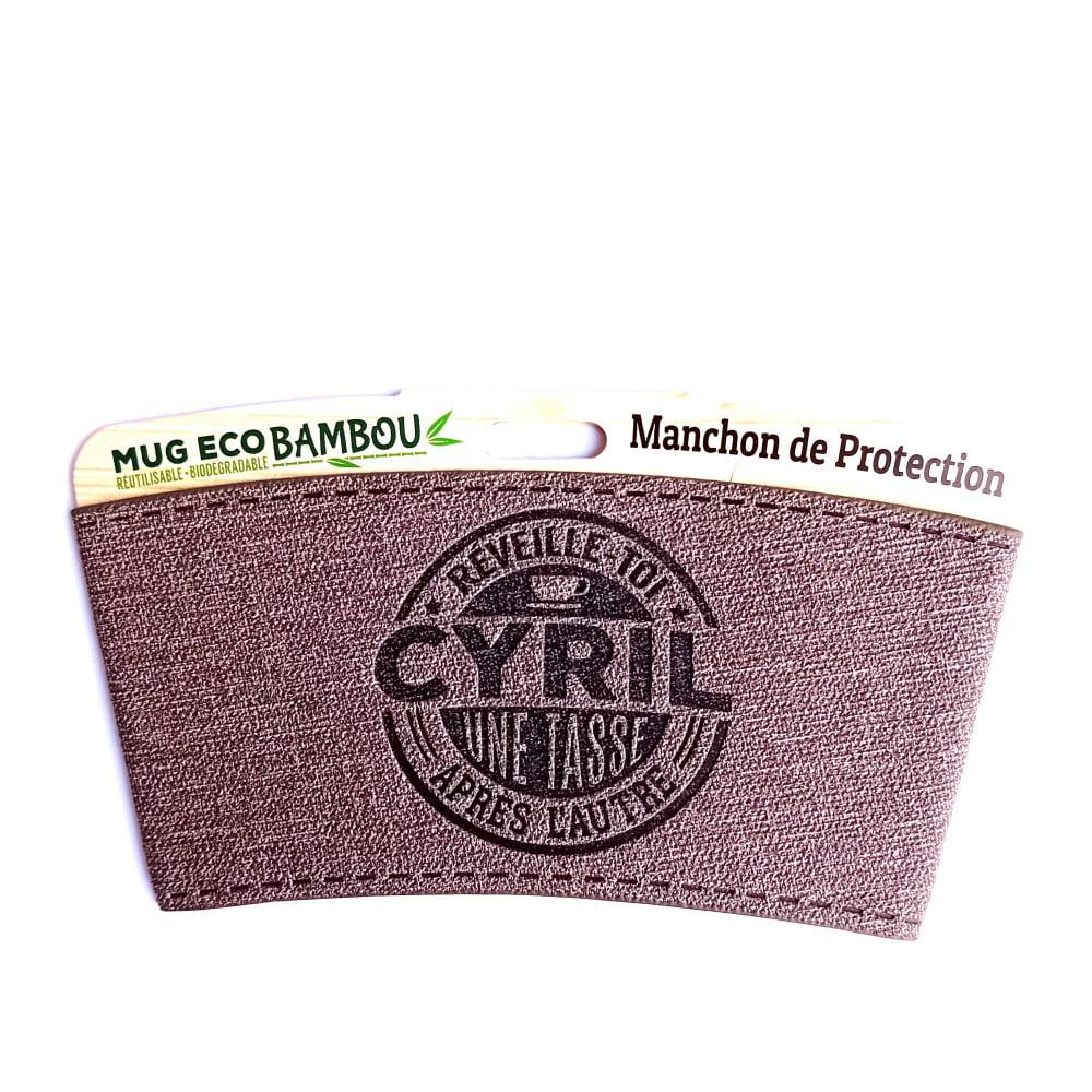 Manchon personnalisé prénom Cyril