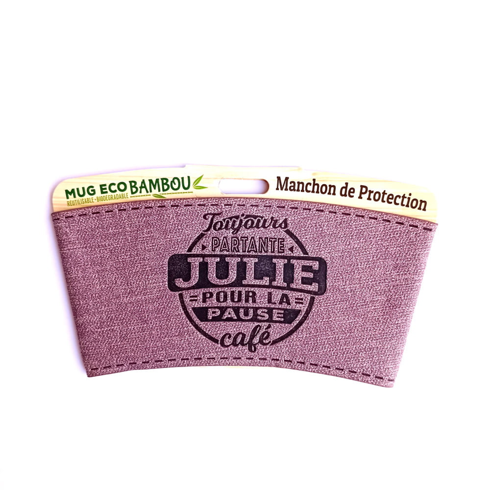 Manchon personnalisé prénom Julie