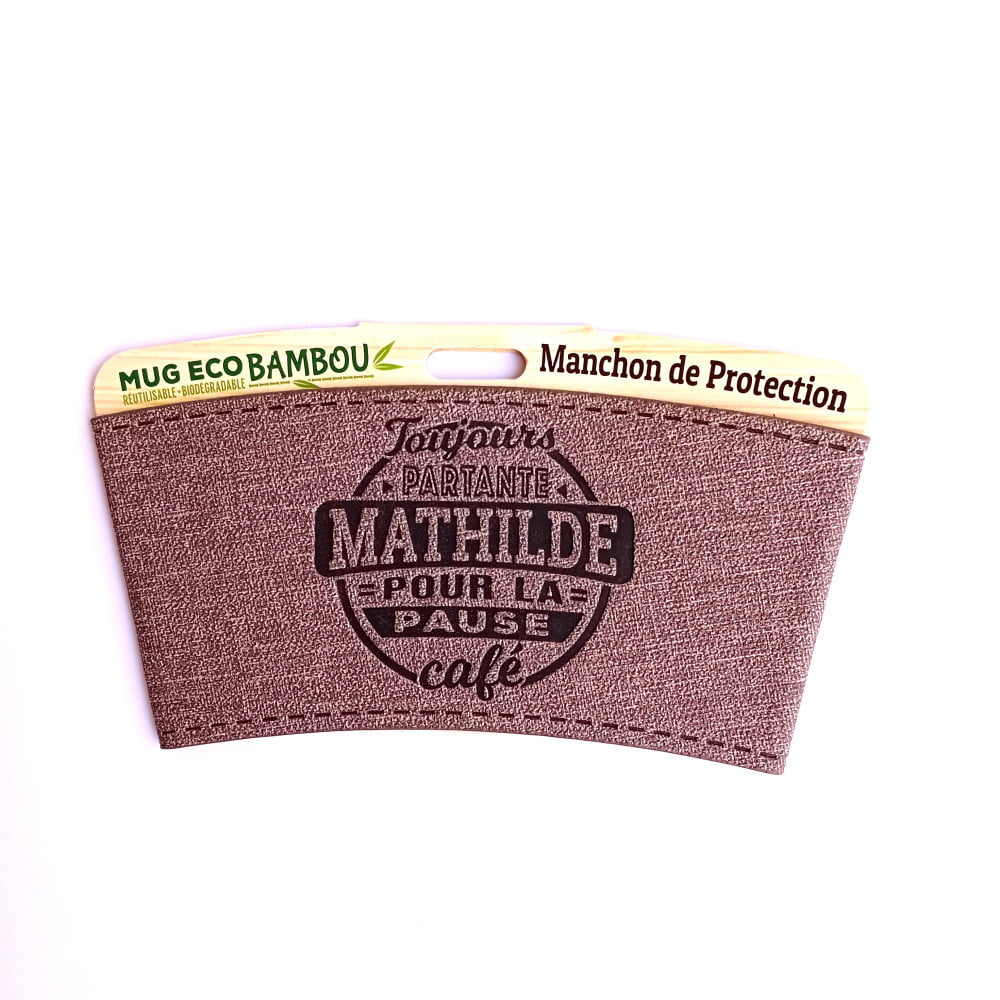 Manchon personnalisé prénom Mathilde