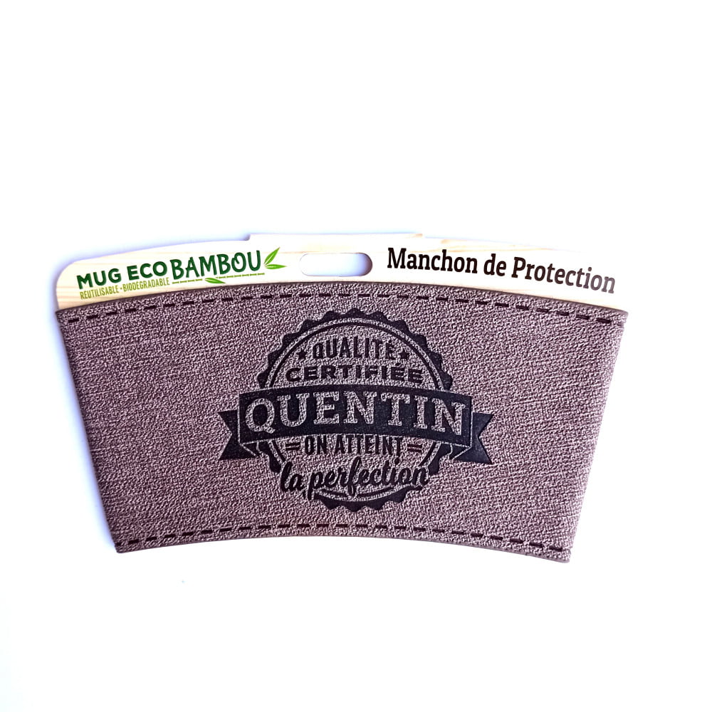 Manchon personnalisé prénom Quentin