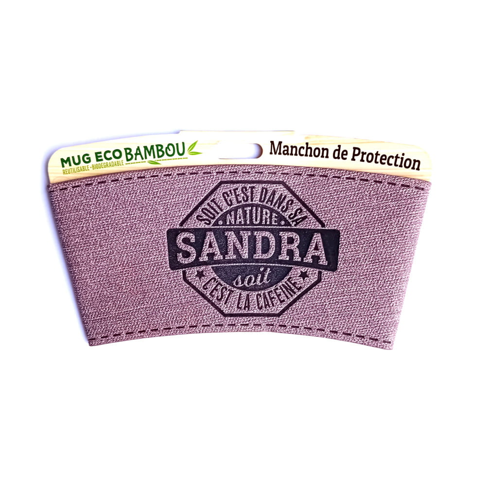 Manchon personnalisé prénom Sandra