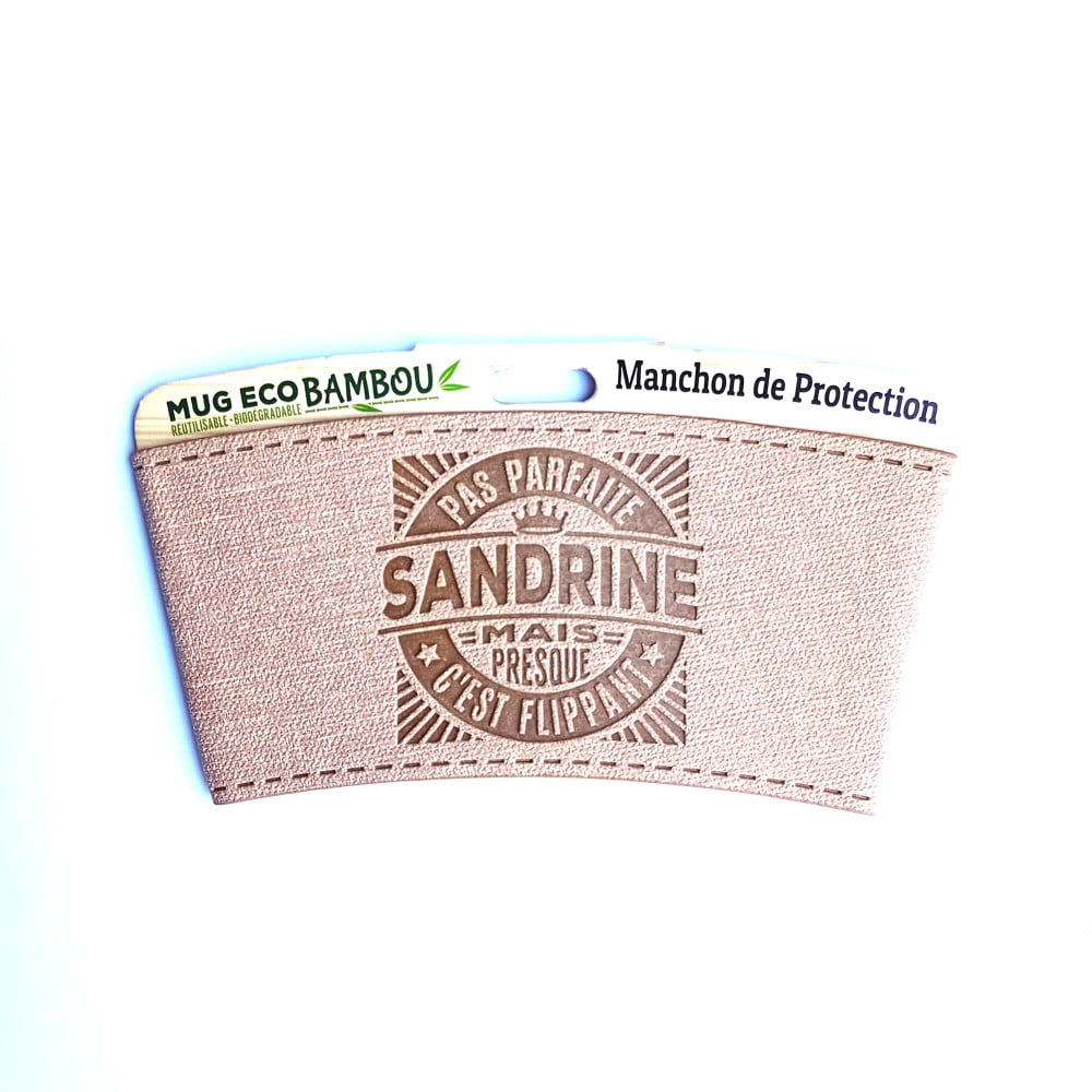 Manchon personnalisé prénom Sandrine