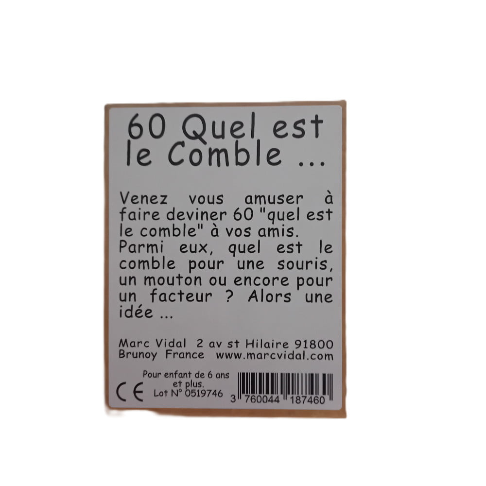 Marc Vidal 60 quel est le comble