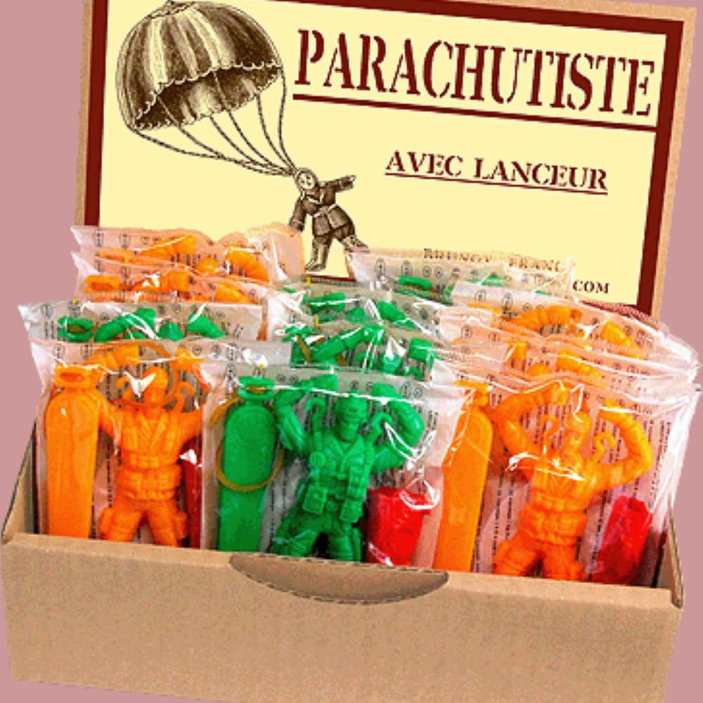 Marc Vidal parachutiste orange