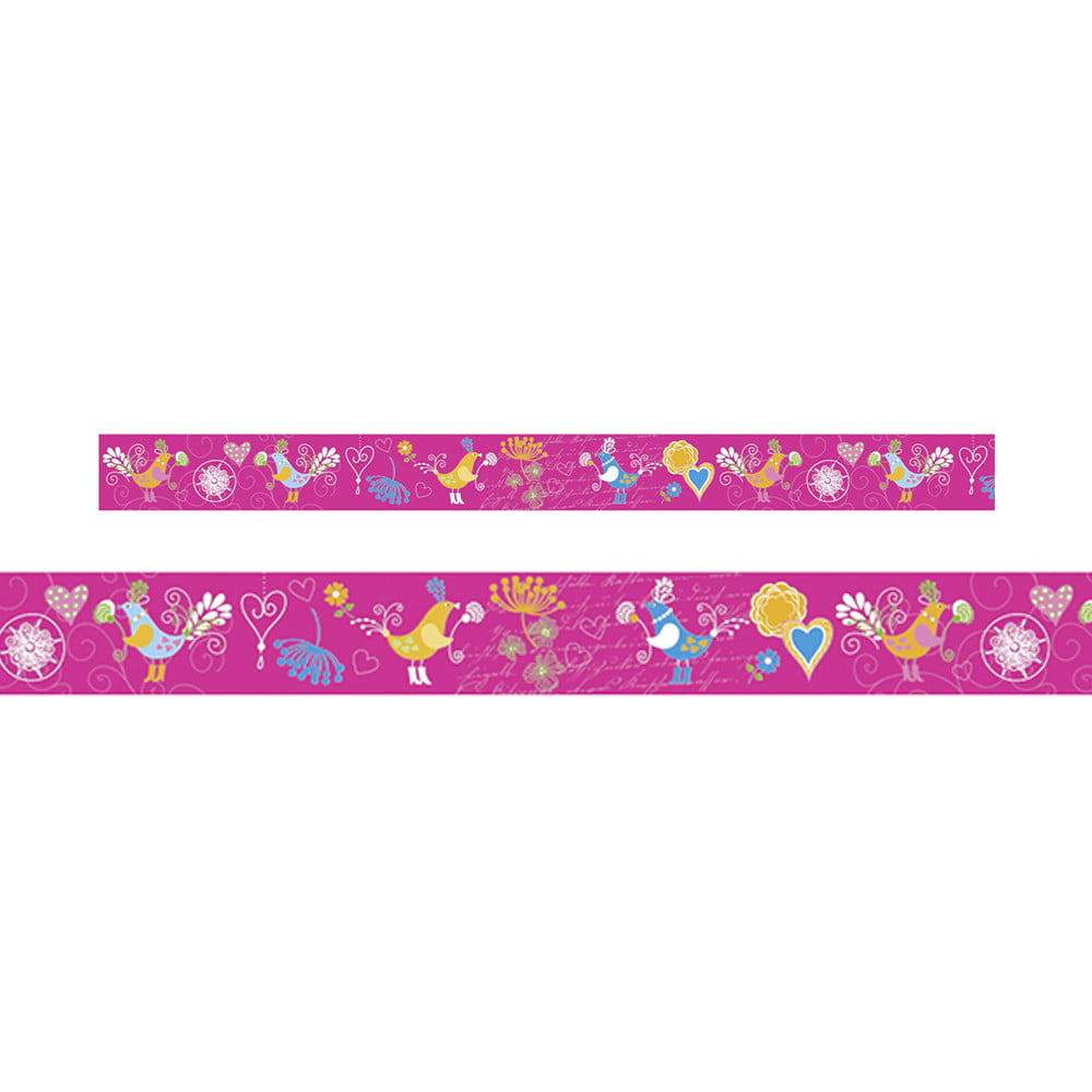 Maskin tape spring oiseaux et coeurs