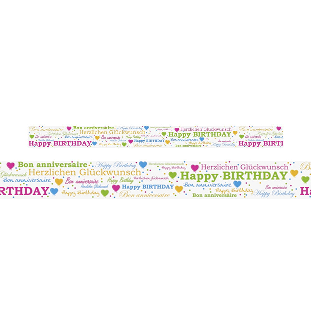 Maskin tape spring Happy birthday