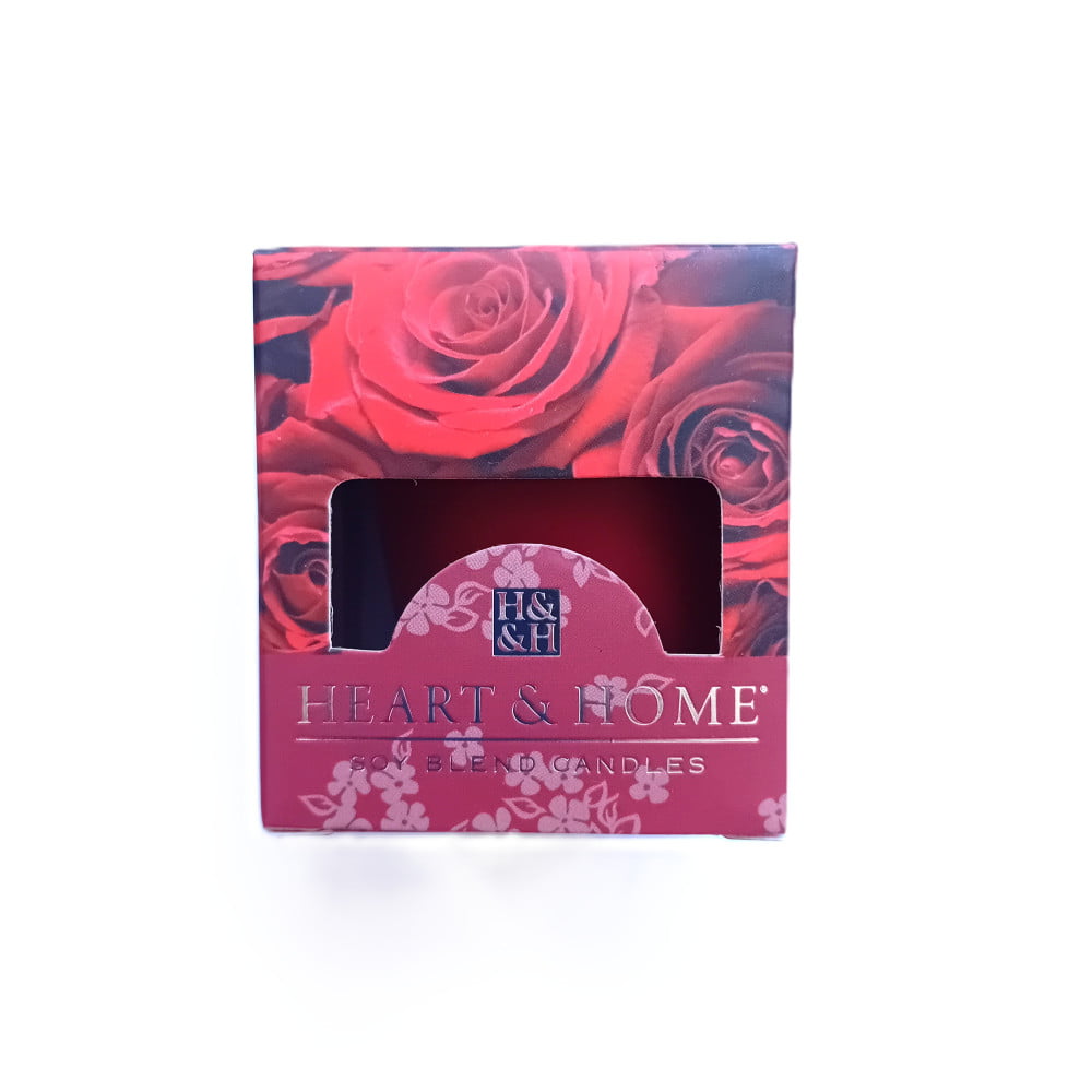 Mini bougie Heart & Home Rose rouge