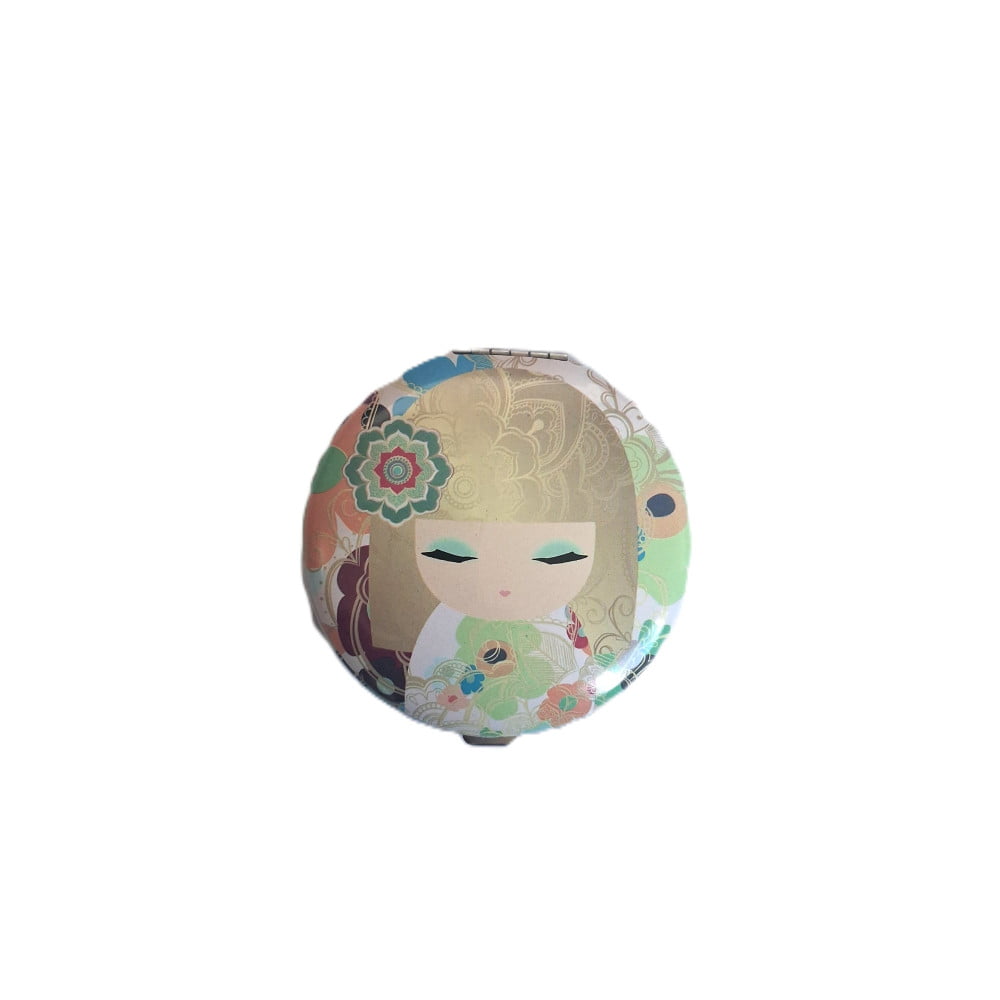 Miroir de poche rond Kimmidoll – Beauté éclatante