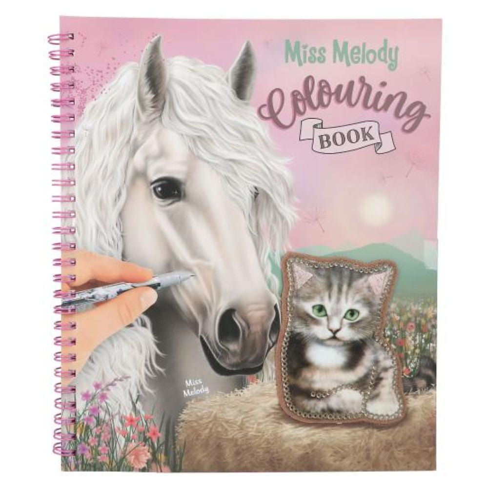Miss Melody Livre de coloriage avec paillettes