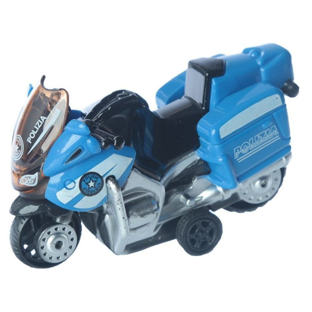 Moto à rétrofrixion bleue