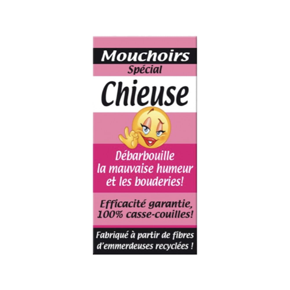 Mouchoirs humoristiques La chieuse