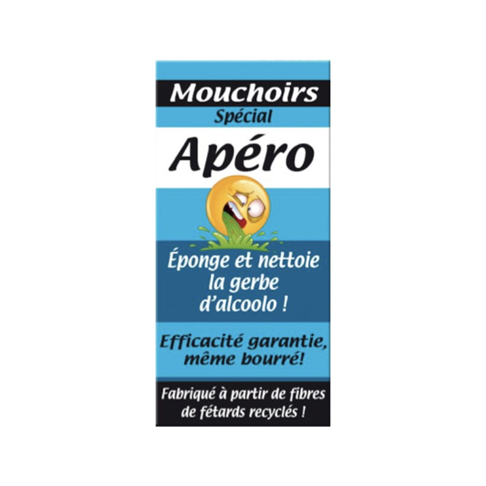 Mouchoirs humoristiques Spécial apéro