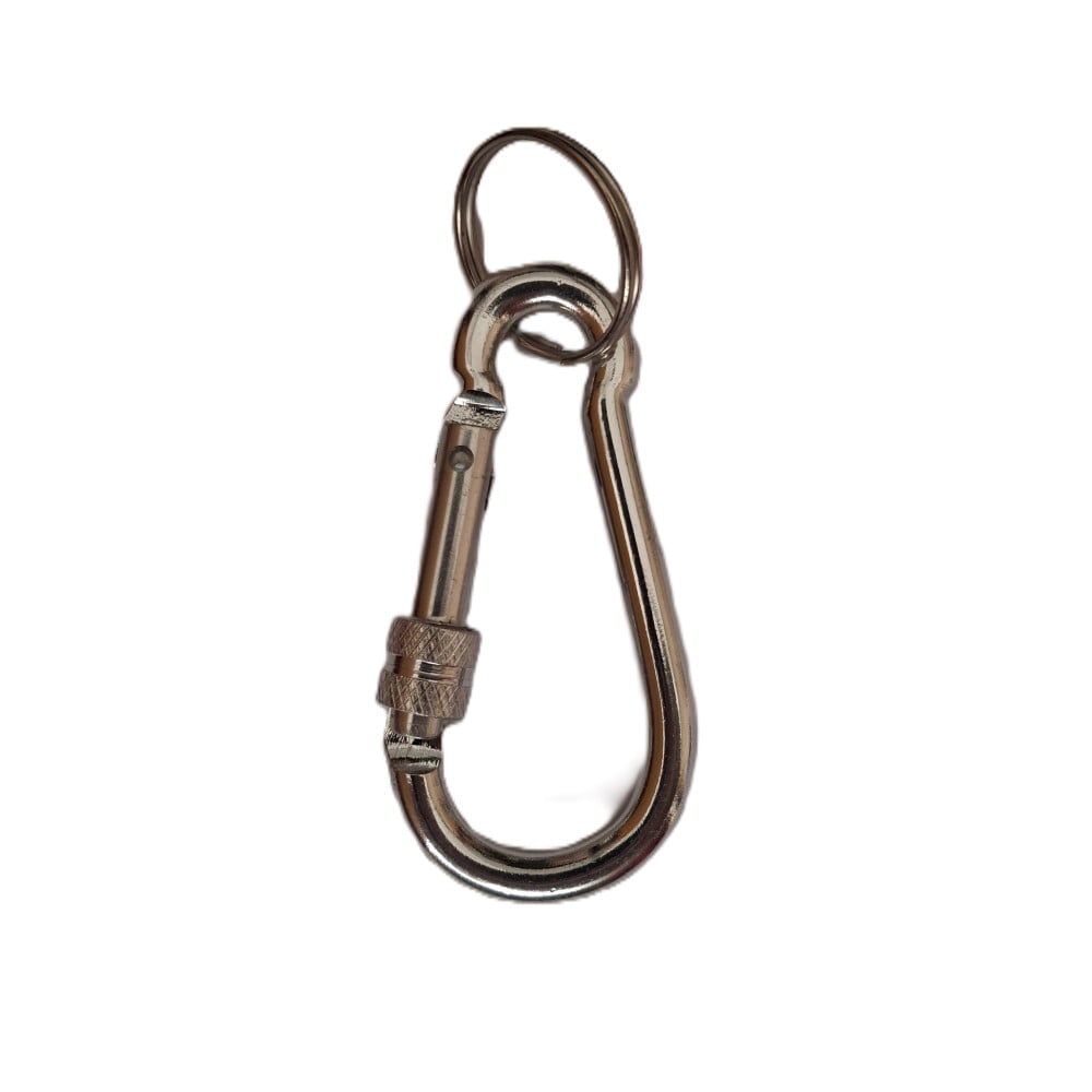 Mousqueton avec anneau porte-clés argent – Accessoire pratique du quotidien