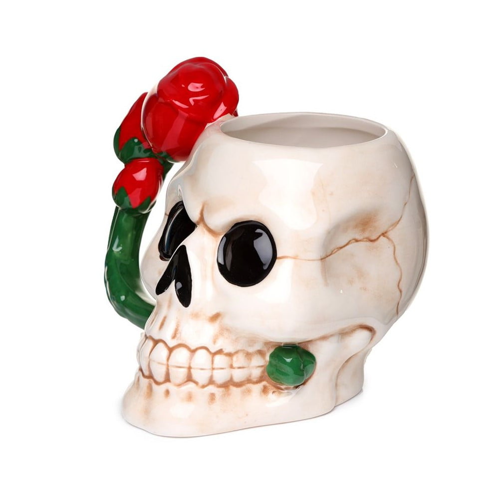 Mug Crânes et roses rouges