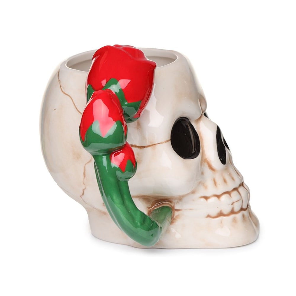 Mug Crânes et roses rouges