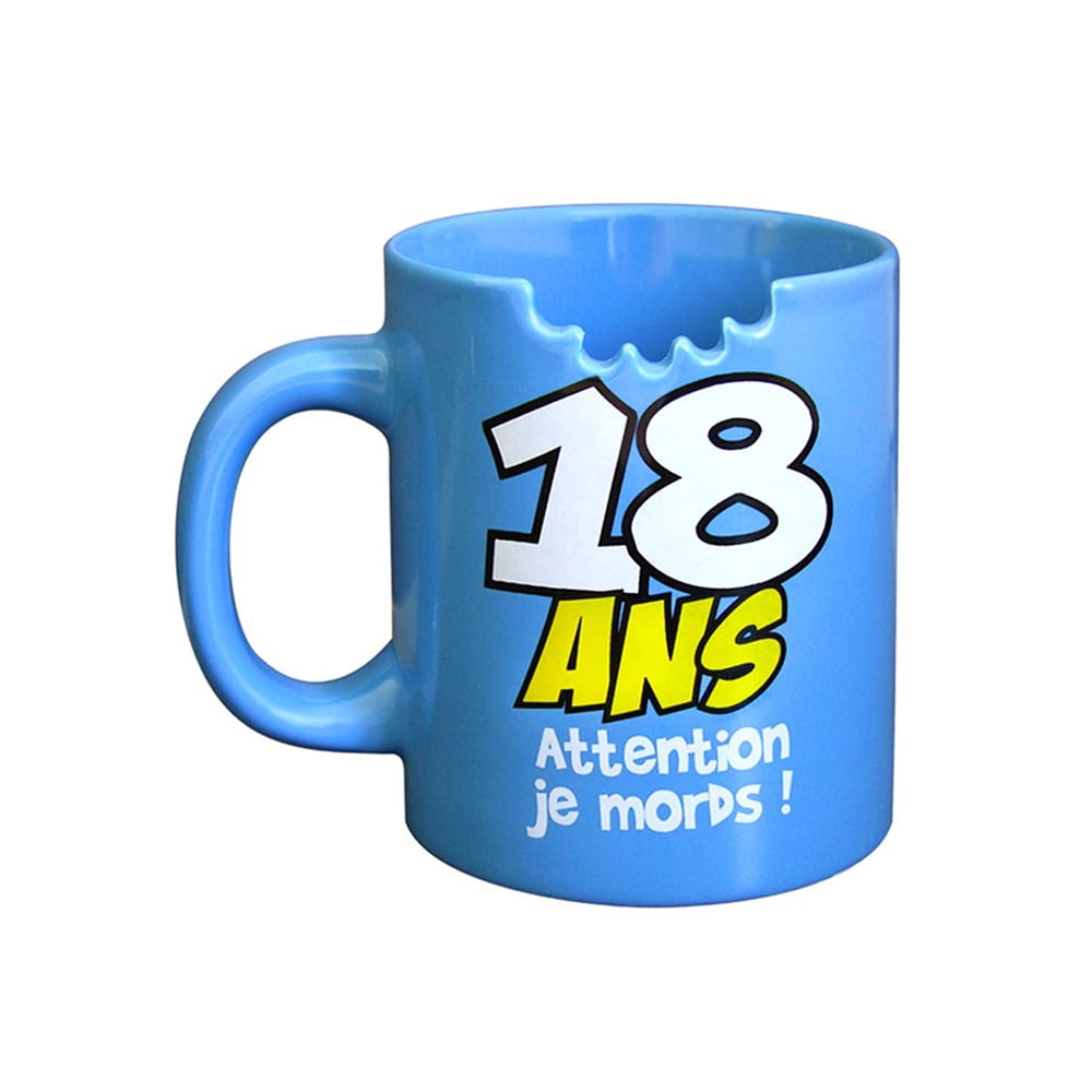 Mug découpé 18 ans