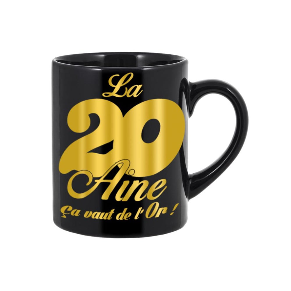 Mug géant or 20 ans