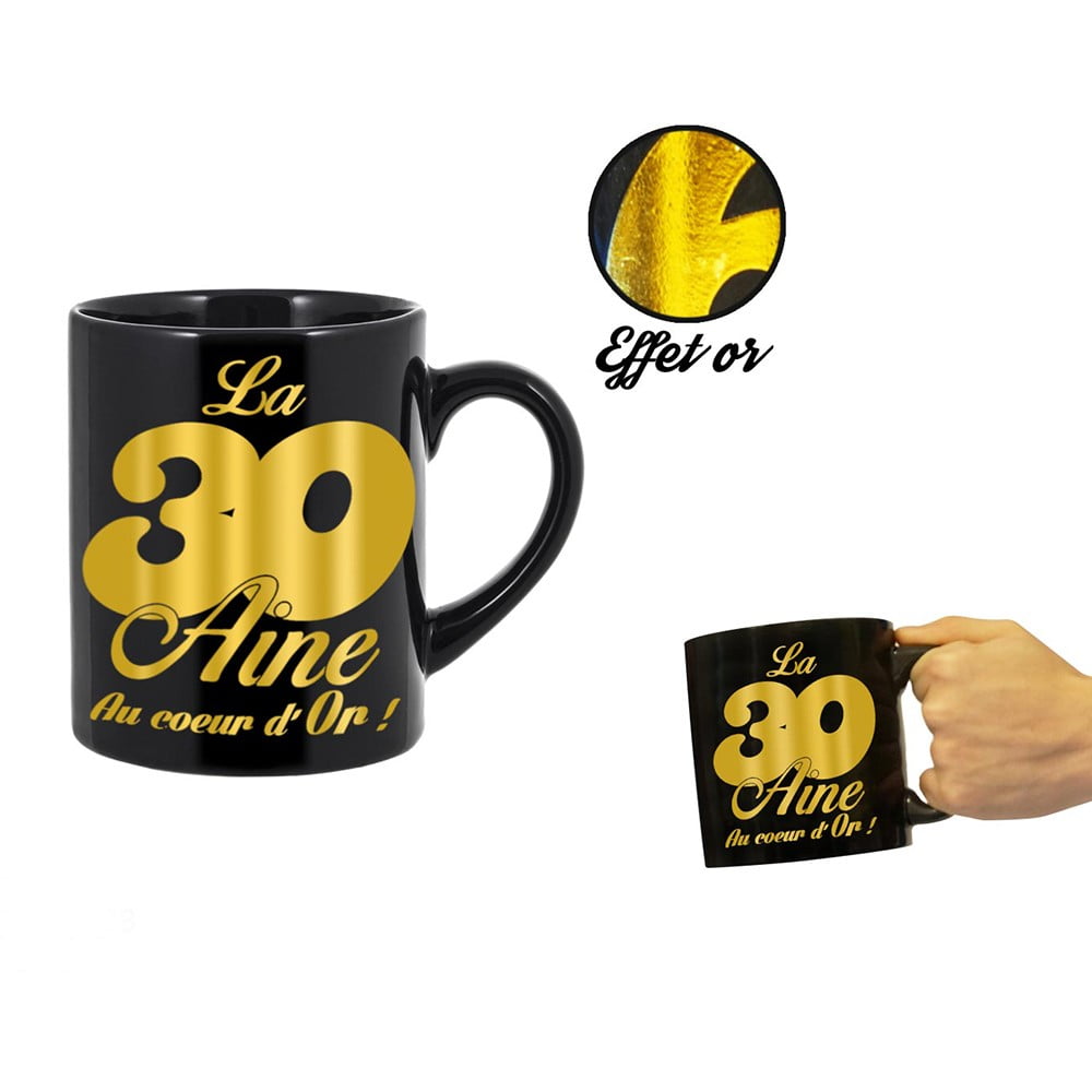 Mug géant or 30 ans