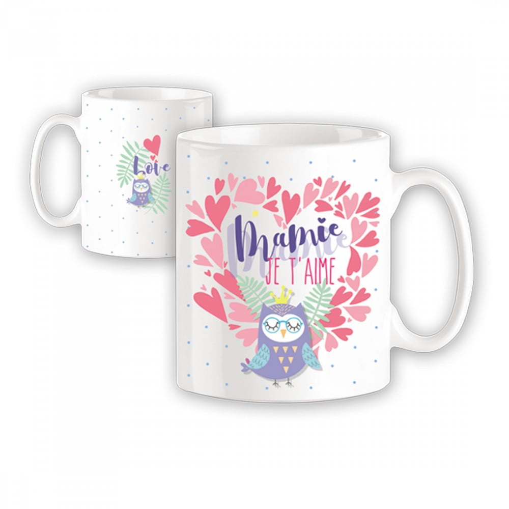 Mug Girly Mamie je t'aime