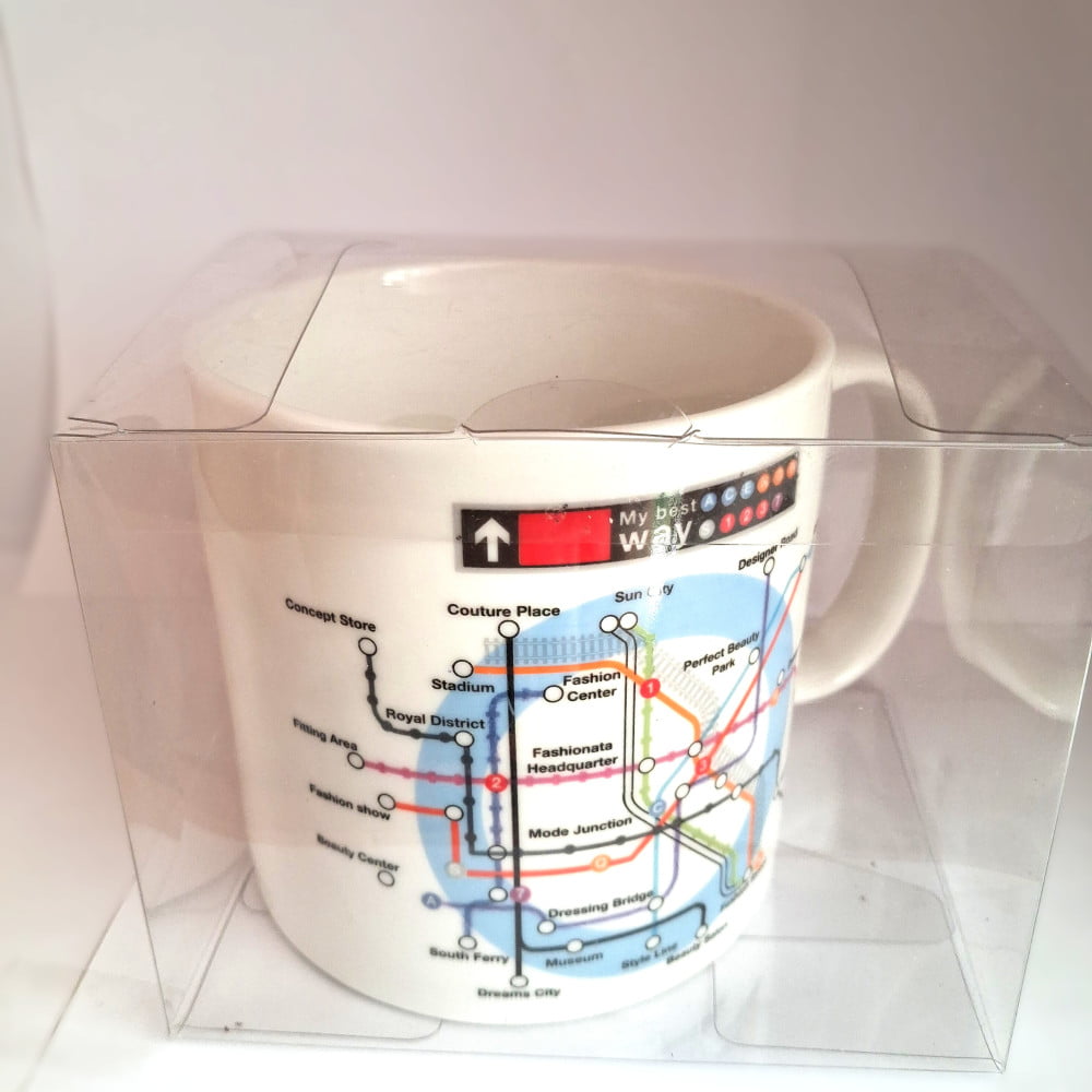 Grand Mug Plan Métro de Paris