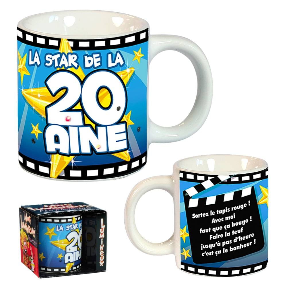 Mug lumineux 20 ans