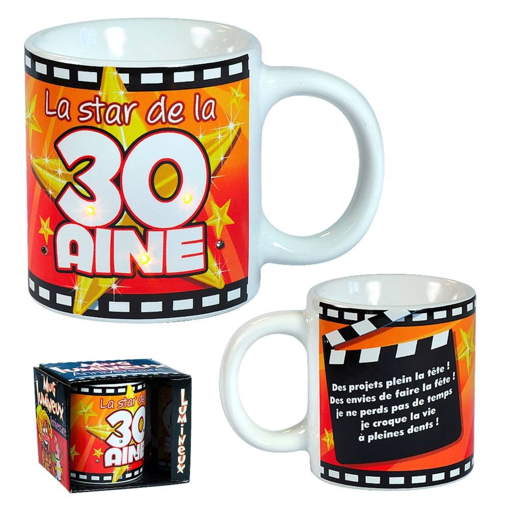Mug lumineux 30 ans