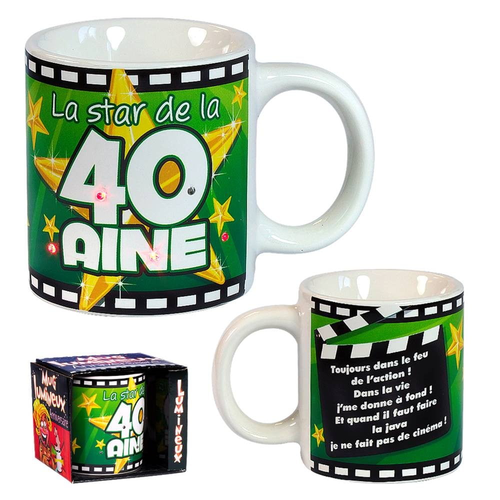 Mug lumineux 40 ans