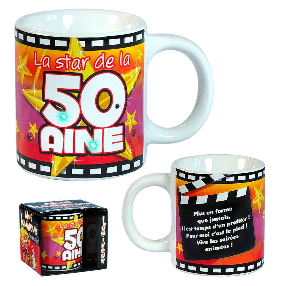 Mug lumineux 50 ans
