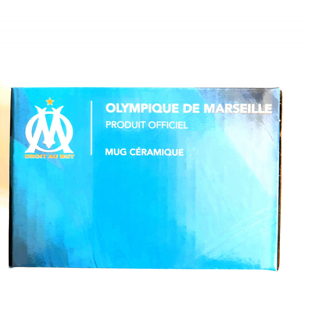 Mug OM bleu et blanc logo officiel