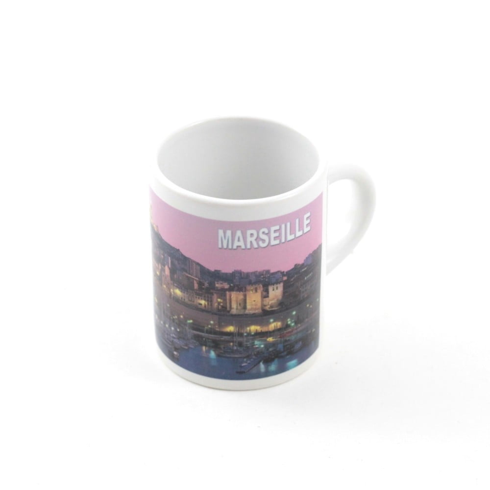 Mug photo	Marseille Vieux port nuit	