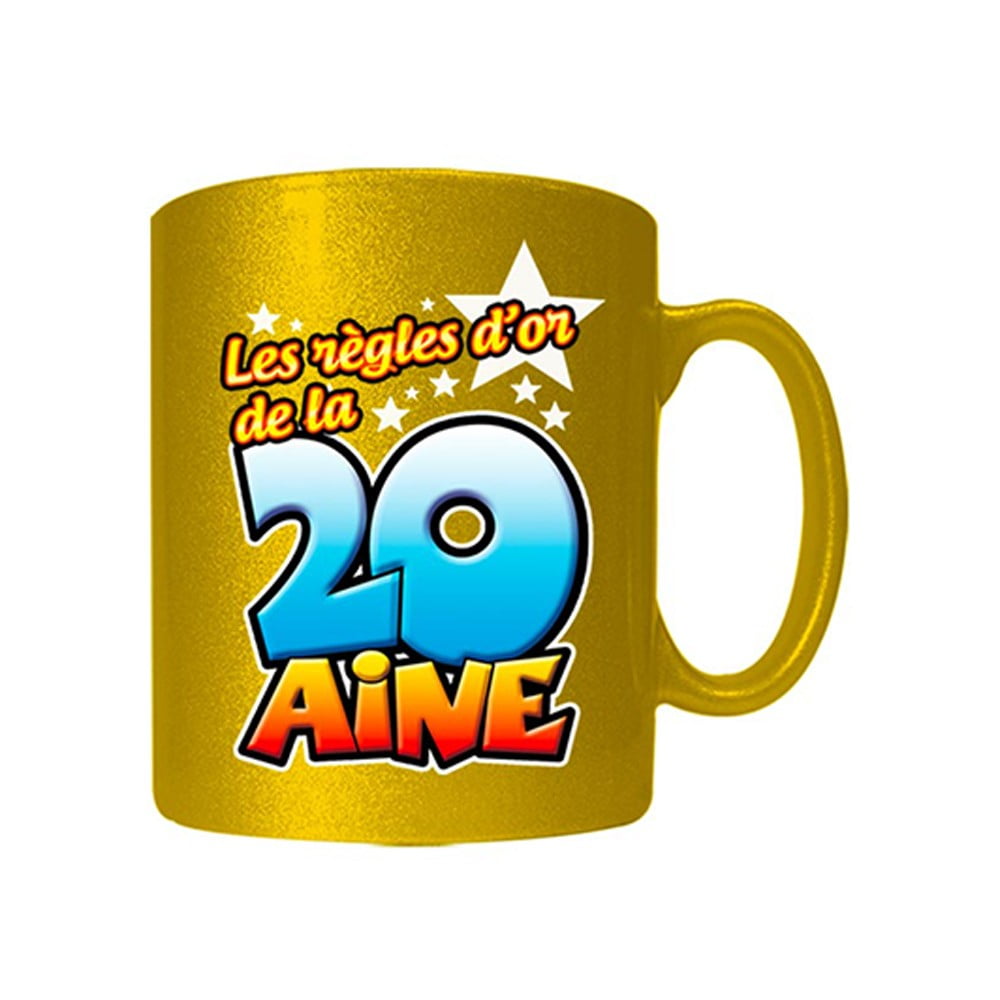 Mug règles d'or 20 ans