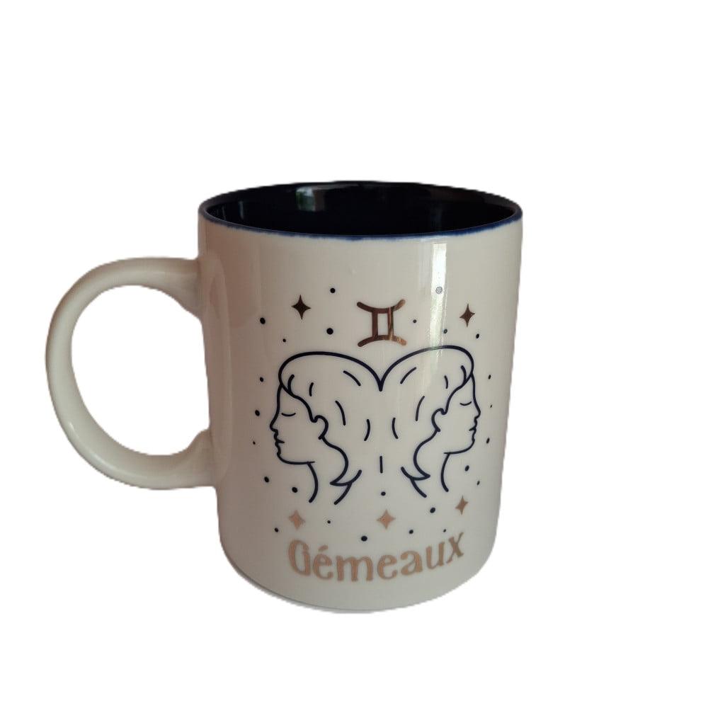 Mug signe du zodiaque Gémeaux blanc
