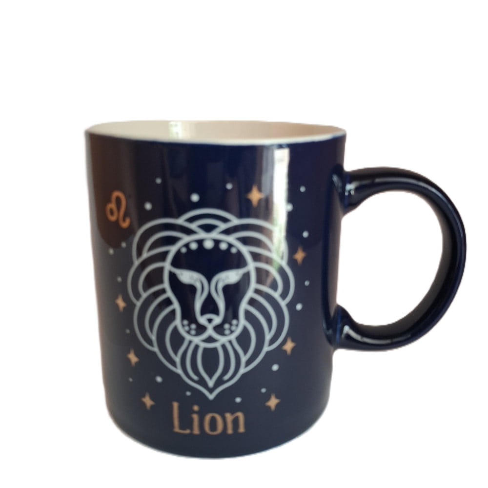 Mug signe du zodiaque Lion bleu