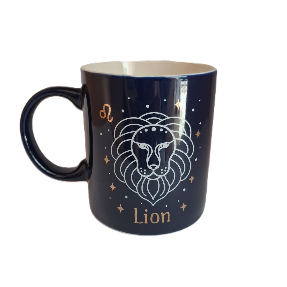 Mug signe du zodiaque Lion bleu