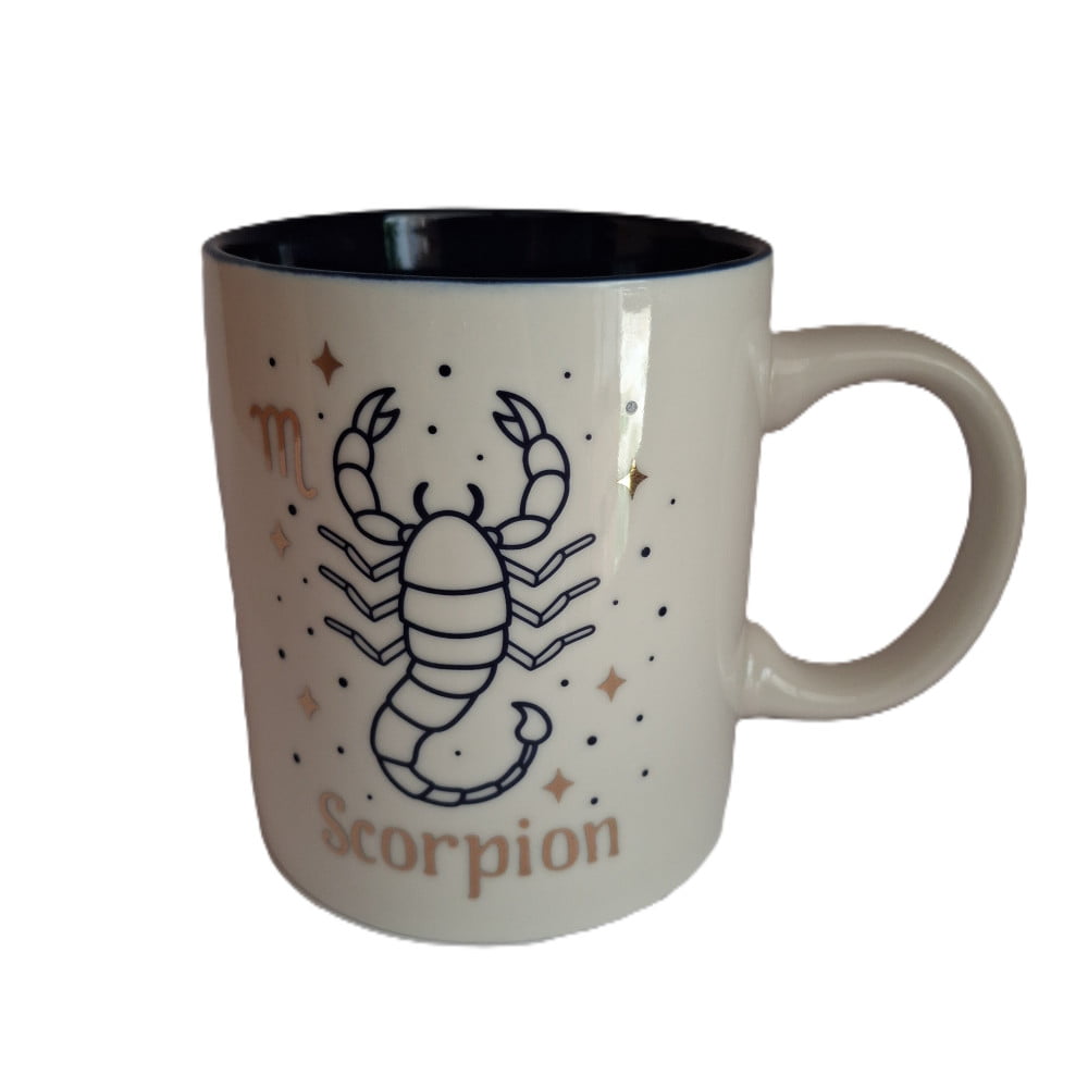 Mug signe du zodiaque Scorpion blanc