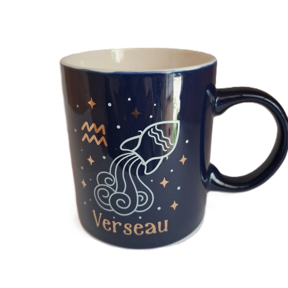 Mug signe du zodiaque Verseau bleu