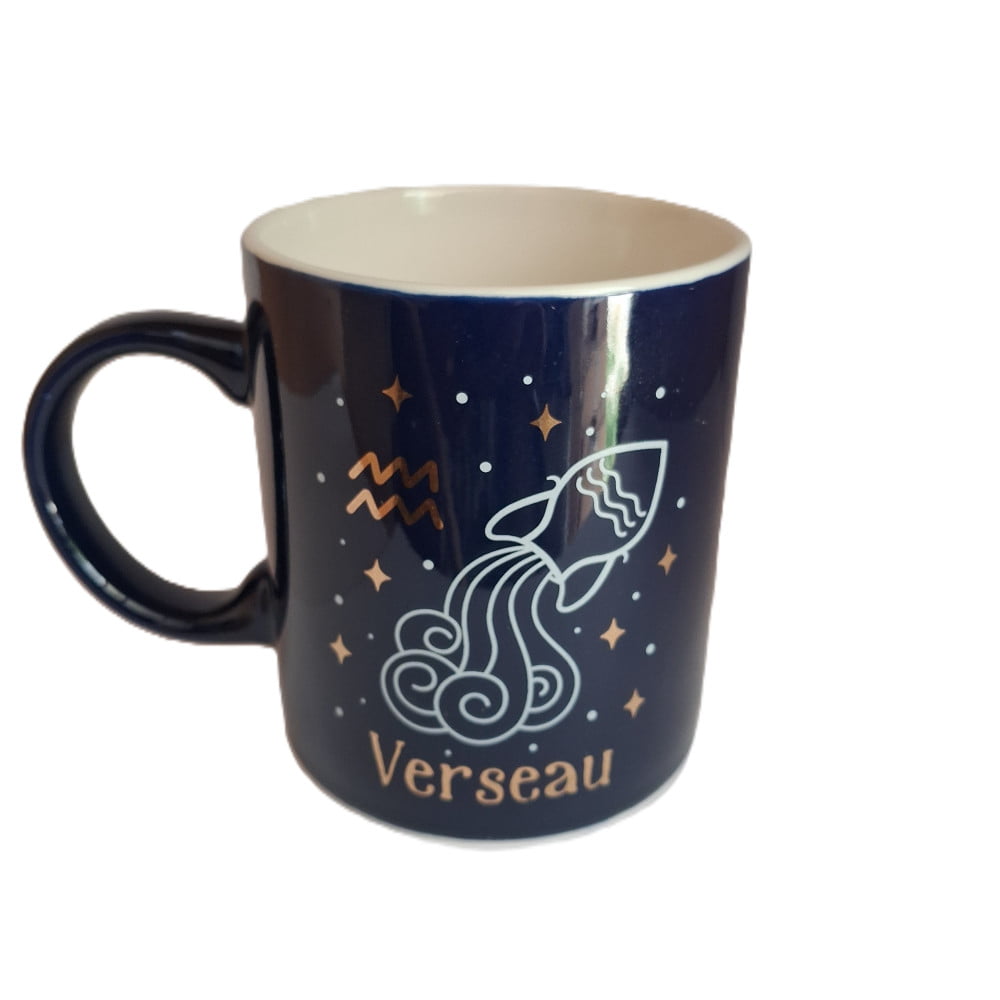 Mug signe du zodiaque Verseau bleu