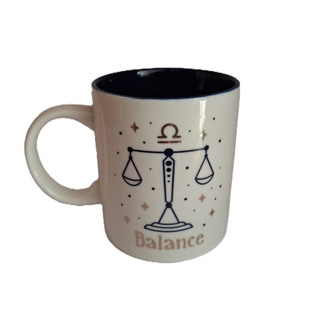 Mug signe du zodiaque Balance blanc