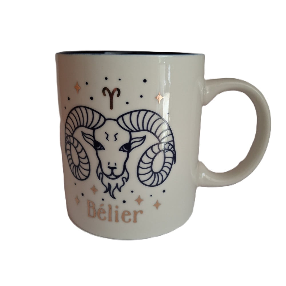 Mug signe du zodiaque Bélier blanc