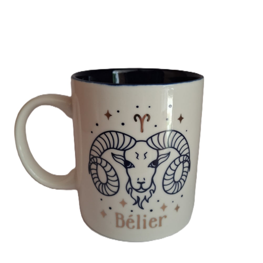 Mug signe du zodiaque Bélier blanc