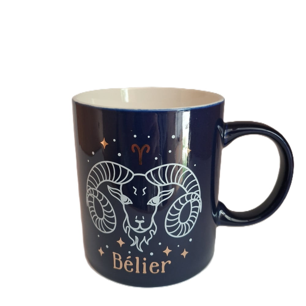 Mug signe du zodiaque Bélier bleu