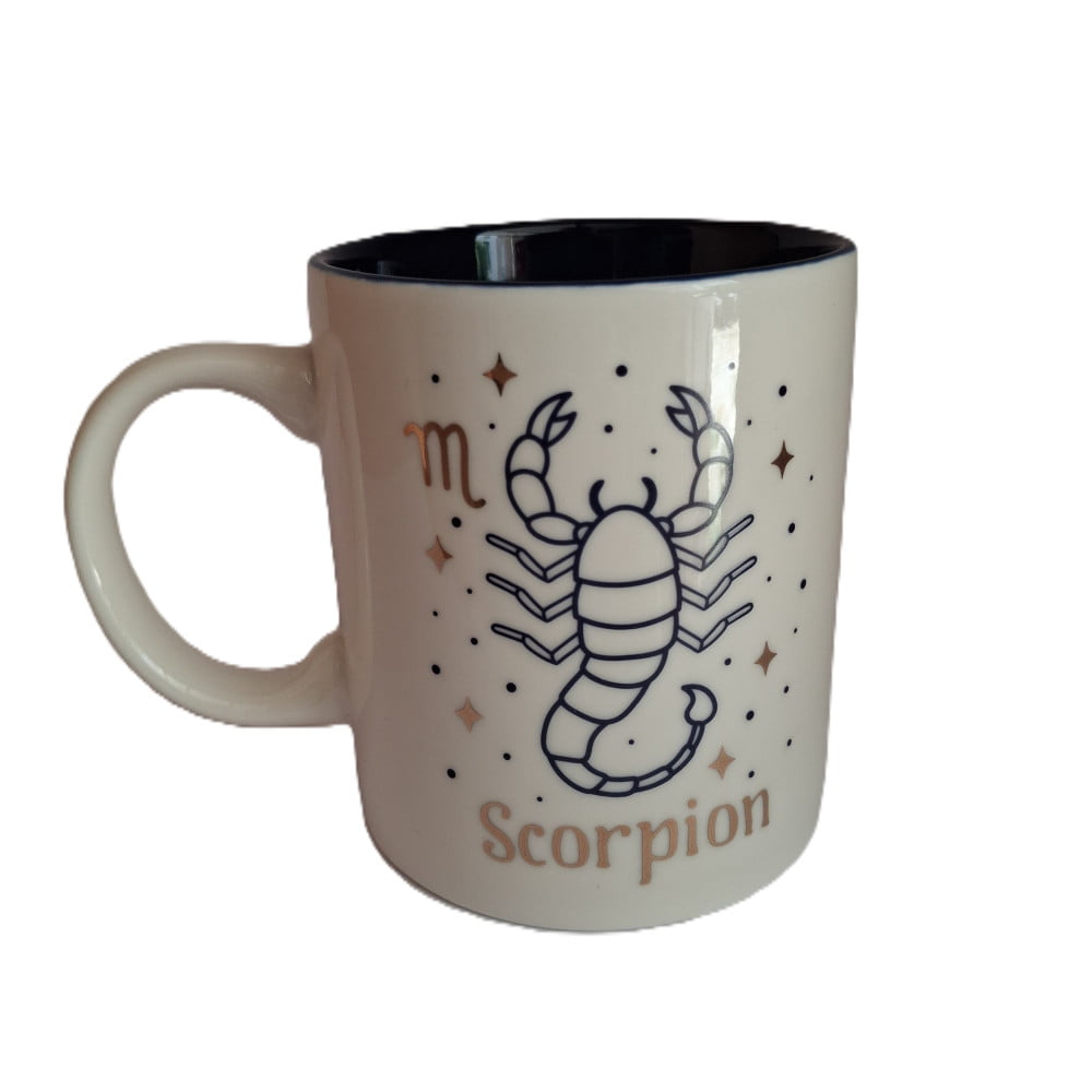 Mug signe du zodiaque Scorpion blanc