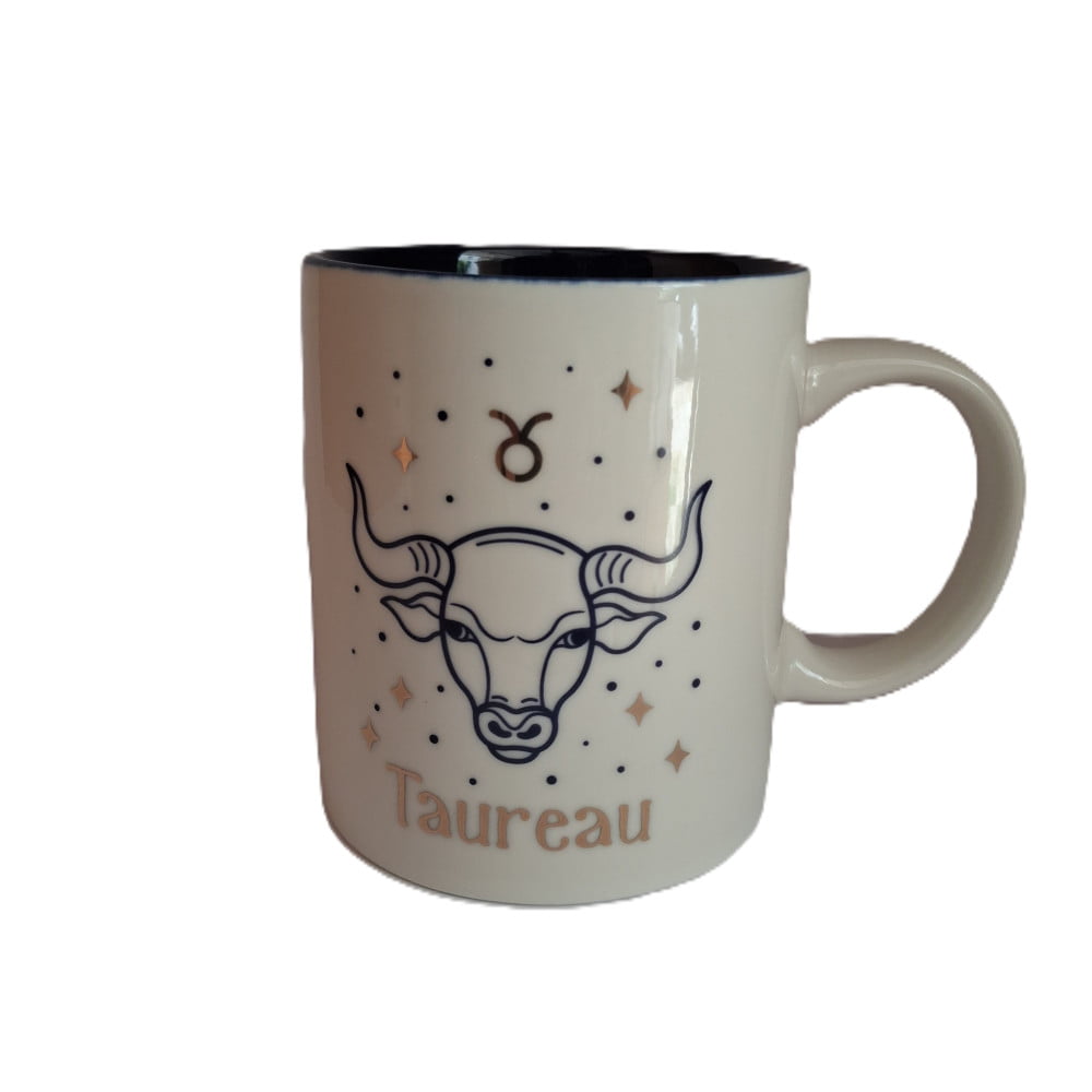 Mug signe du zodiaque Taureau blanc
