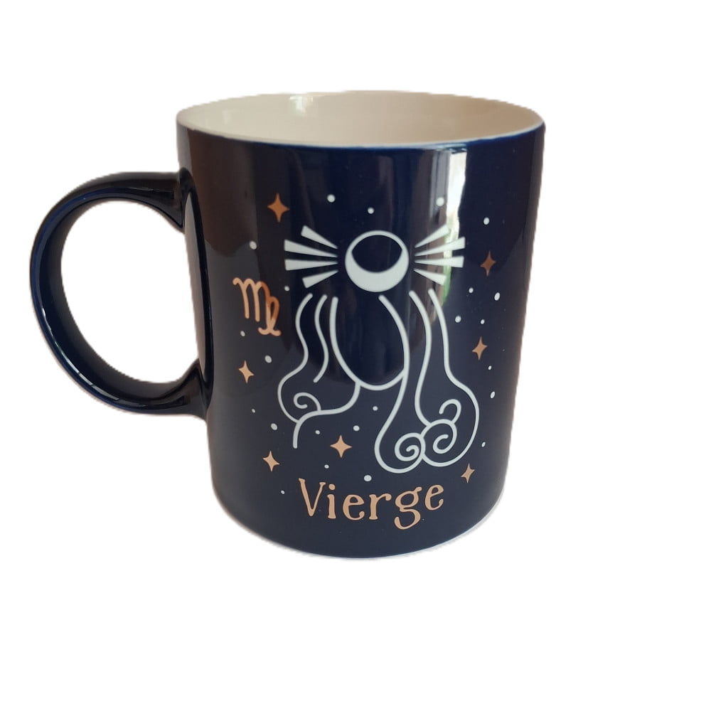 Mug signe du zodiaque Vierge bleu